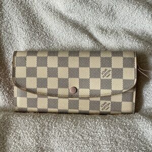 Louis Vuitton Beige and Brown Checkered Wallet